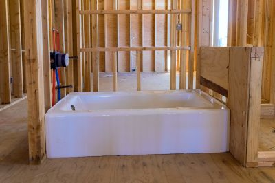 Acrylic Tub Mounting in a Workshop